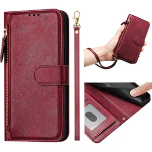 Mellow Shop Itel Flip Ultra 4g Fermuar Kart Tutucu Için Flip Case Pu Deri Manyetik (Yurt Dışından)