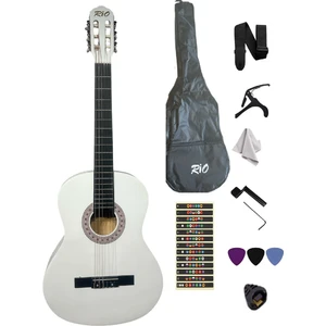 Klasik Gitar Seti Sap Ayarlı  4-4 Tamboy Kıııf Askı Kapo  Sticker Pena Penalık Silme Bezi L Anahtarı