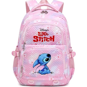 Lilo Stitch Zarif Çiçek Moda Kadın Sırt Çantası Kadın Taşınabilir Su Geçirmez Seyahat Çantası Genç Kız Öğrenciler Sırt Çantası Mochila (Yurt Dışından)
