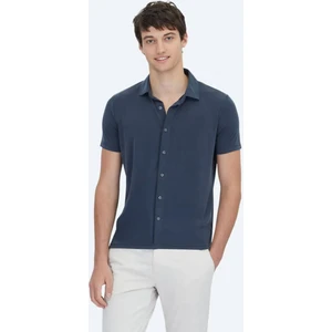 Antrasit Düz Regular Fit Casual Gömlek