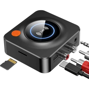 Bluetooth Alıcısı, Hı-Fı Için Bluetooth Adaptörü, Hoparlörler Için Blue Tooth Alıcısı, Ev Stereo Sistemi (3,5 mm Aux, Rca, Tf, Nfc) C52