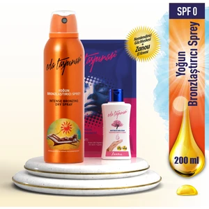 Eda Taşpınar Yoğun Bronzlaştırıcı Sprey SPF0 (200ml) & Tulum Body Mist (65ml)