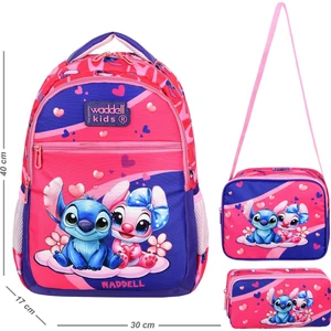 Stiç Temalı Ilokul Sırt Çantası,beslenme Çantası ve 2 Cepli Kalem Kutusu