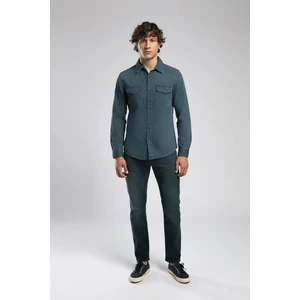 Worner 2 Erkek %100 Pamuk Jean Gömlek