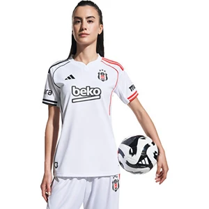 Beşiktaş JK 25/26 Kadın Beyaz İç Saha Futbol Forması.-