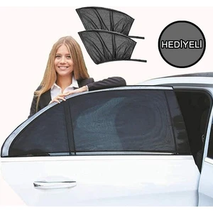Araba Arka Yan Cam Anne Bebek Çocuk Emzirme Perdesi Oto Araç Arka Yan Cam Perde Güneşlik Örtüsü 2 Adet