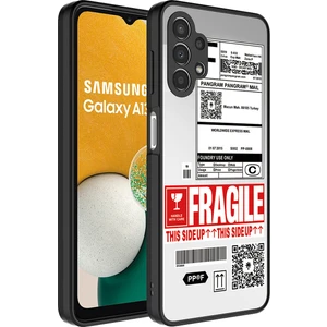 Galaxy A13 4g Kılıf Aynalı Desenli Kamera Korumalı Parlak Mkst Mirror Kapak-Fragile
