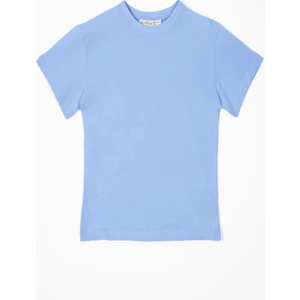 Bisiklet Yaka Açık Mavi Erkek Çocuk Tshirt