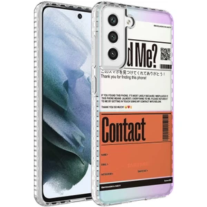 Galaxy S21 Fe Kılıf Airbag Kenarlı Renkli Desenli Silikon Mkst Elegans Kapak-No6