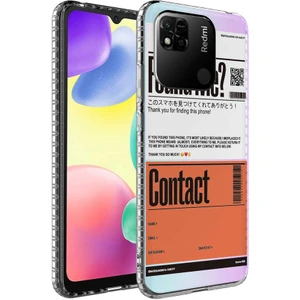 Xiaomi Redmi 10C Kılıf Airbag Kenarlı Renkli Desenli Silikon Mkst Elegans Kapak-No6