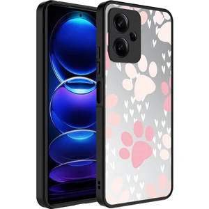 Xiaomi Redmi Note 12 5g Kılıf Aynalı Desenli Kamera Korumalı Parlak Mkst Mirror Kapak-Pati