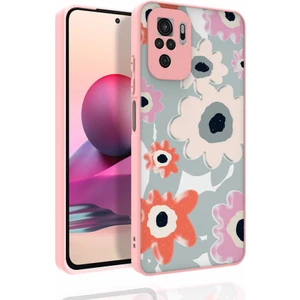 Xiaomi Redmi Note 10 Kılıf Desenli Kamera Korumalı Parlak Mkst Nora Kapak-No5