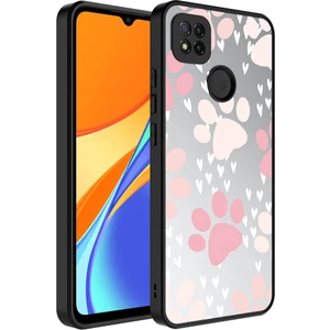 Xiaomi Redmi 9c Kılıf Aynalı Desenli Kamera Korumalı Parlak Mkst Mirror Kapak-Pati