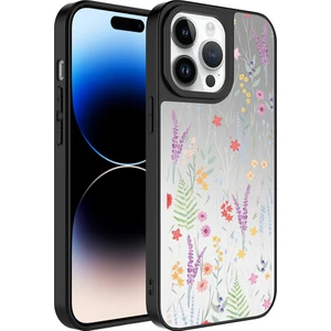 Apple iPhone 14 Pro Kılıf Aynalı Desenli Kamera Korumalı Parlak Mkst Mirror Kapak-Dallar