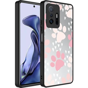 Xiaomi Mi 11T Pro 5g Kılıf Aynalı Desenli Kamera Korumalı Parlak Mkst Mirror Kapak-Pati