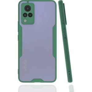 Vivo V21 Kılıf Mkst Parfe Kapak-Koyu Yeşil