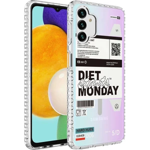 Galaxy A04S Kılıf Airbag Kenarlı Renkli Desenli Silikon Mkst Elegans Kapak-No5