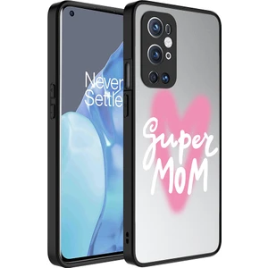 One Plus 9 Pro Kılıf Aynalı Desenli Kamera Korumalı Parlak Mkst Mirror Kapak-Süper Anne