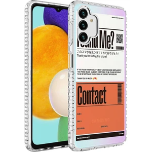 Galaxy A04S Kılıf Airbag Kenarlı Renkli Desenli Silikon Mkst Elegans Kapak-No6