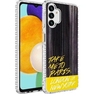 Galaxy A04S Kılıf Airbag Kenarlı Renkli Desenli Silikon Mkst Elegans Kapak-No3