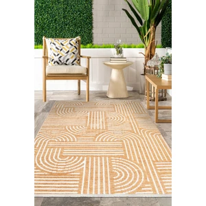 Revna Sarı Bej (Kum Beji) Yıkanabilir Halı – Kaydırmaz Taban, Pamuk Dokuma, Salon Mutfak Koridor Için Uygun