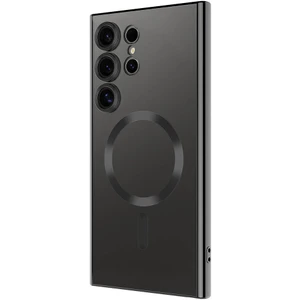 Galaxy S24 Ultra Kılıf Kamera Korumalı Magsafe Wireless Şarj Özellikli Mkst Demre Kapak-Siyah