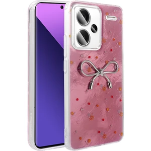 Redmi Note 13 Pro Plus 5g Kılıf Kamera Korumalı Figürlü Mkst Ponti Silikon Kapak - Açık Pembe