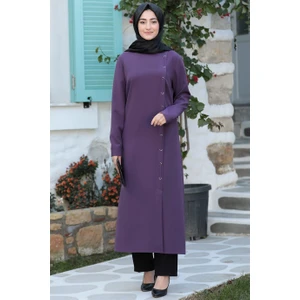 Rümeysa Tesettür Takım Mor