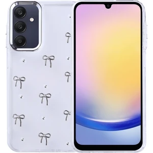 Galaxy A25 Kılıf Airbag Tasarımlı Simli Şeffaf Mkst Kutup Kapak - Fiyonk