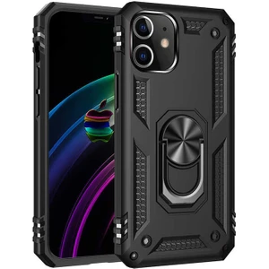 iPhone 12 Mini Uyumlu Mkst Vega Kapak-Siyah