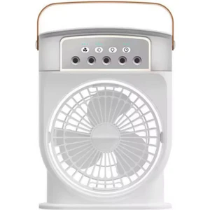 Şarjlı 600 ml Su Hazneli Taşınabilir Masaüstü Vanilatör Güçlü Fan ve 2000 Mah Pil,