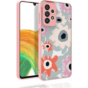 Galaxy A33 5g Kılıf Desenli Kamera Korumalı Parlak Mkst Nora Kapak-No5
