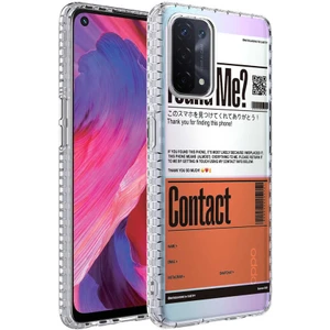 Oppo A74 4g Kılıf Airbag Kenarlı Renkli Desenli Silikon Mkst Elegans Kapak-No6