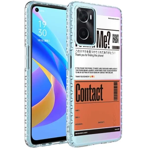 Oppo A96 4g Kılıf Airbag Kenarlı Renkli Desenli Silikon Mkst Elegans Kapak-No6