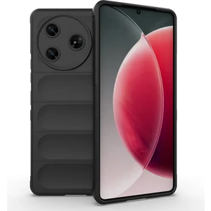 Tecno Camon 30 Pro 5g Kılıf Esnek Tpu Oyuklu Arka Yüzey Tasarımlı Mkst Etnik Silikon Kapak - Siyah