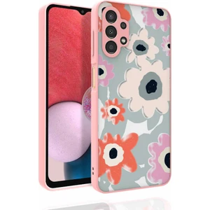 Galaxy A13 4g Kılıf Desenli Kamera Korumalı Parlak Mkst Nora Kapak-No5