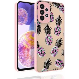 Galaxy A23 Kılıf Desenli Kamera Korumalı Parlak Mkst Nora Kapak-No1