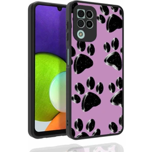 Galaxy M32 Kılıf Desenli Kamera Korumalı Parlak Mkst Nora Kapak-No3