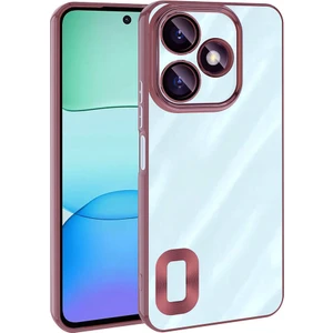 Xiaomi Redmi 13 4g Kılıf Kamera Korumalı Logo Gösteren Mkst Omega Kapak-Rose Gold