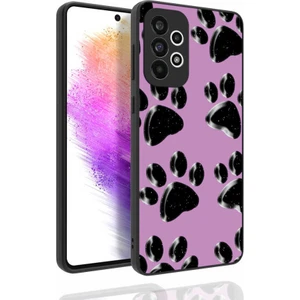 Galaxy A73 Kılıf Desenli Kamera Korumalı Parlak Mkst Nora Kapak-No3