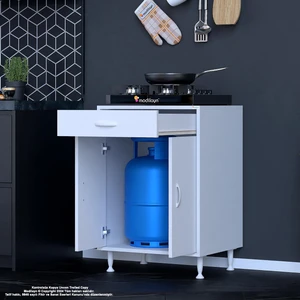 Modilayn Banyo Dolabı Set Altı Dolap Çok Amaçlı Mutfak Dolabı