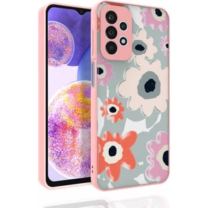 Galaxy A23 Kılıf Desenli Kamera Korumalı Parlak Mkst Nora Kapak-No5