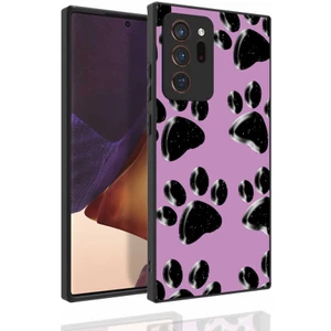 Galaxy Note 20 Ultra Kılıf Desenli Kamera Korumalı Parlak Mkst Nora Kapak-No3