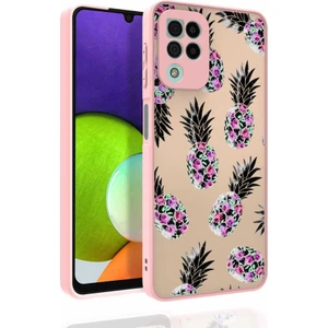 Galaxy M32 Kılıf Desenli Kamera Korumalı Parlak Mkst Nora Kapak-No1