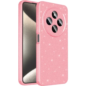 Redmi 14C 4g Kılıf Kamera Korumalı Simli Lüks Mkst Koton Kapak - Açık Pembe