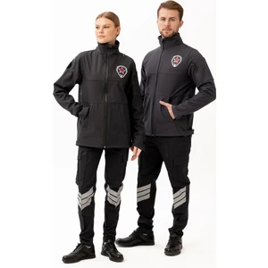 Güvenlik Kıyafetleri Km-Softshell Mont Su ve Rüzgar Geçirmez, Nefes Alabilen Özel Güvenlik Montu