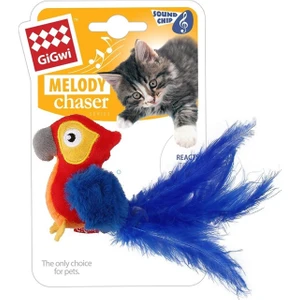 Gigwi 7380 Melody Chaser Peluş Makaw Papağan Sesli Kedi Oyuncağı