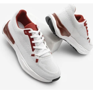 Kadın Sneaker Örgü Triko Koşu ve Yürüyüş Spor Ayakkabı Sinta Bordo