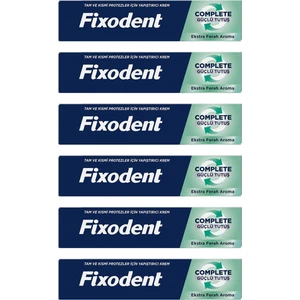 Complete Ekstra Ferah Diş Protezi Yapıştırıcı Krem 47 gr 6 Adet