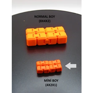 Mini Boy Sonsuz Küp (4X2X1 Cm) – Sessiz ve Taşınabilir El Oyuncağı, Fidget Küp